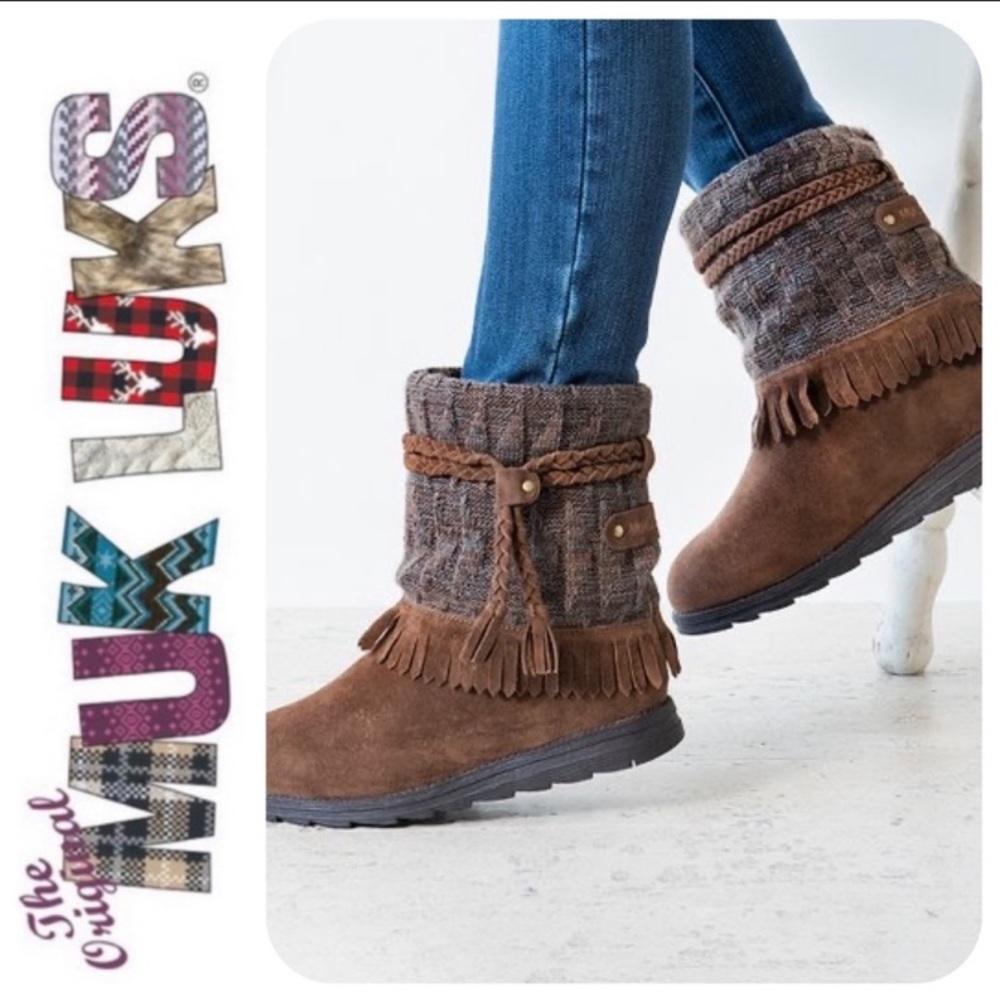 Muk Luks fringed boots